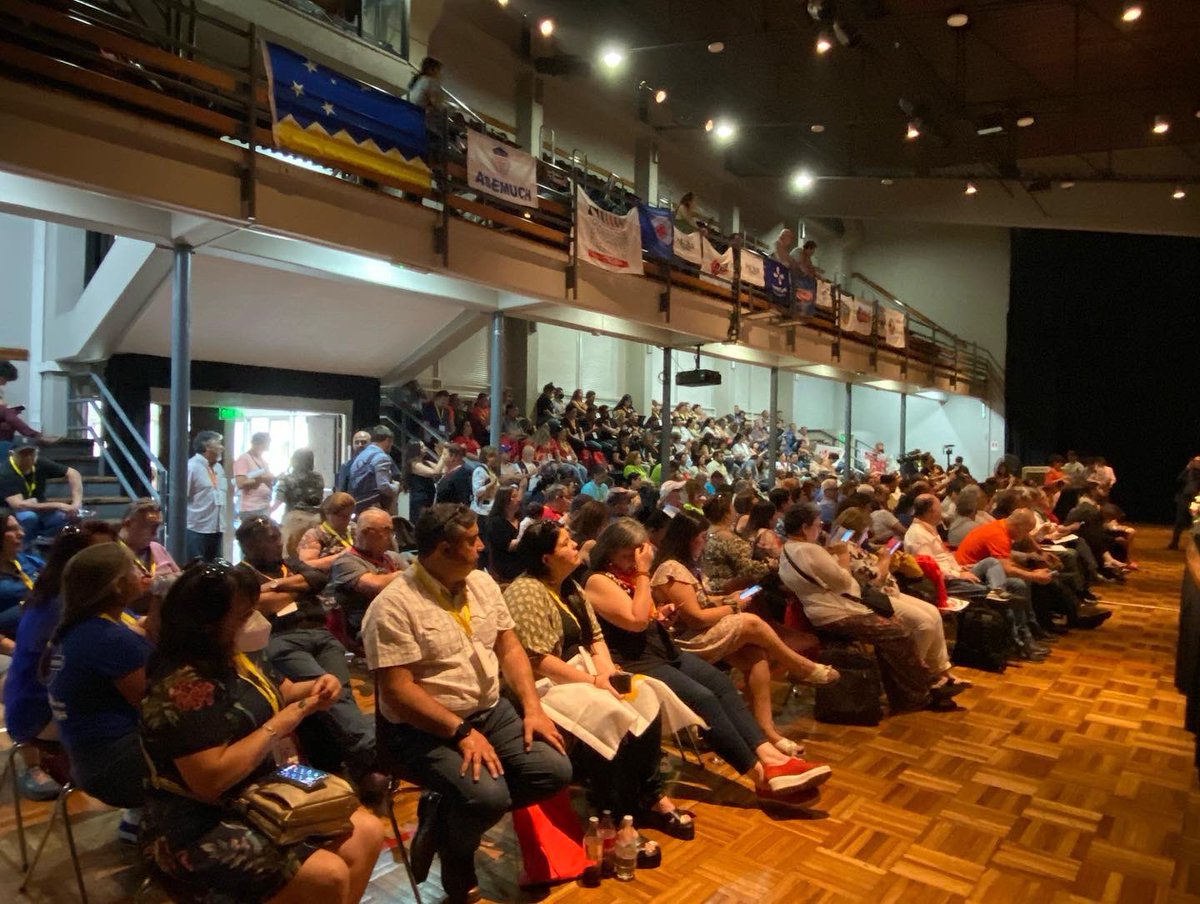 Fuimos invitados al cierre del Congreso Consultivo, Social y Político realizado por la @cutchileoficial