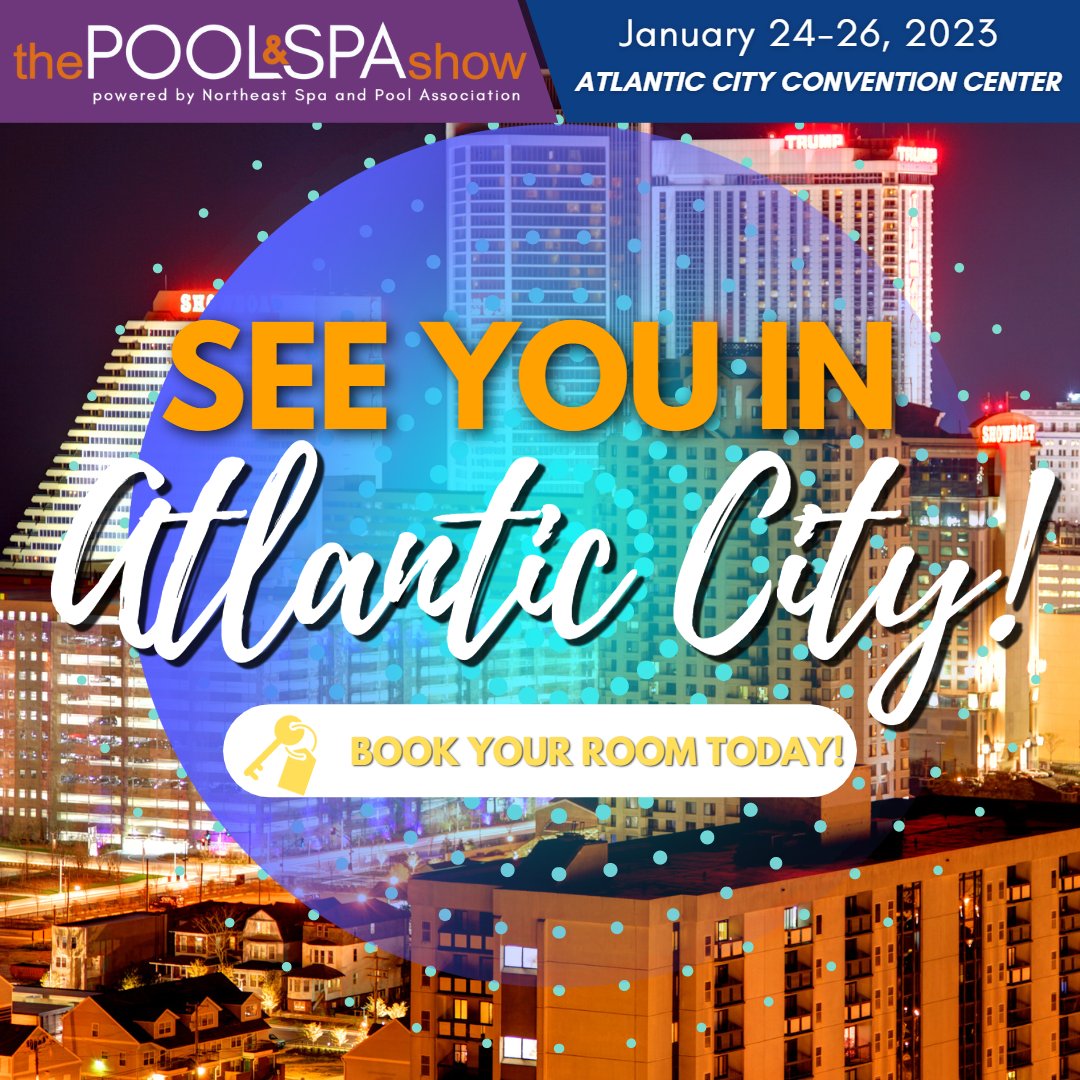 We have partnered with only the BEST HOTELS to accommodate you for the upcoming #thepoolandspashow2023! Book now and enjoy your stay in Atlantic city!

To book your hotel, click on this link: bit.ly/3Po3GKs

#thepoolandspashow2023 #NESPA #Tradeshow