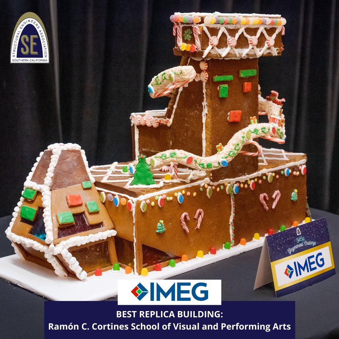SEAOSC's tweet photo. Take a closer look at our winning gingerbread structures from the recently held #SoCalGingerbreadChallenge at the Burbank Town Center!
#socal #gingerbreadchallenge #seaosc #structuralengineering #gingerbreadbuilding https://t.co/wj2Is3CC2D