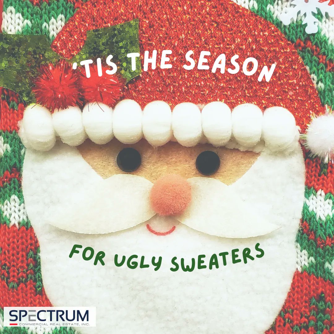 Tis the season for ugly sweaters! 
.
.
.
#SpectrumCRE | #CRE | #CommercialRealEstate | #RealEstateNews | #UglySweater | #Christmas | #Holidays | #CommericalRealEstateAgents   #CommercialRealEstateBrokerage | #TisTheSeason