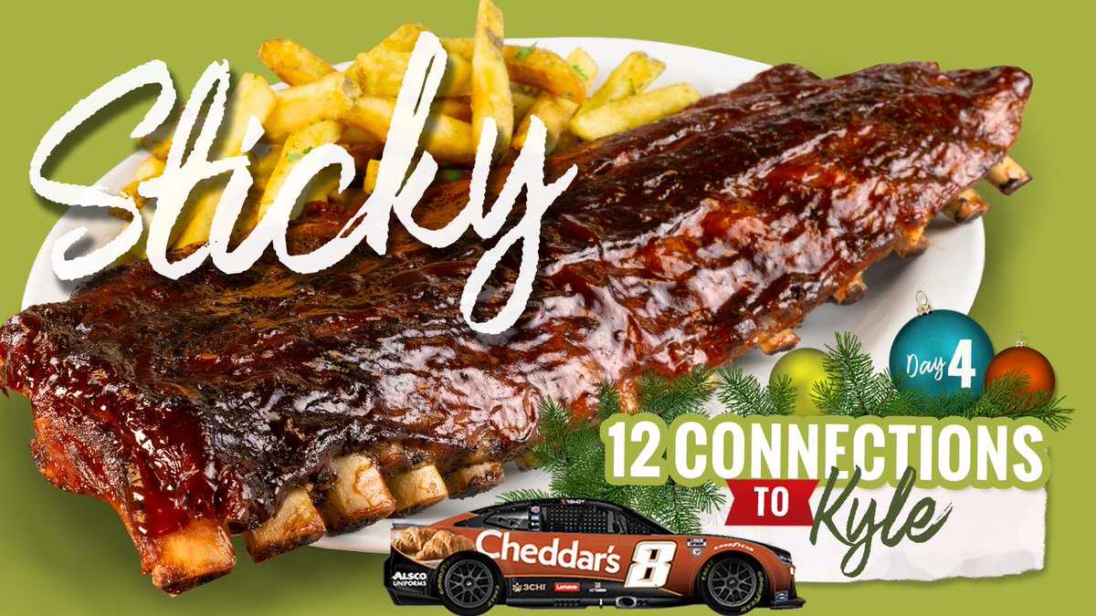No matter how smooth you are, you might find yourself in some sticky situations. Right, <a href="/KyleBusch/">Kyle Busch</a>?😏

Things can get a little messy with our Baby Back Ribs too. Slow-smoked, fire-grilled, and our very own BBQ sauce. *Extra napkins included*

Retweet &amp; you could score some swag🎁