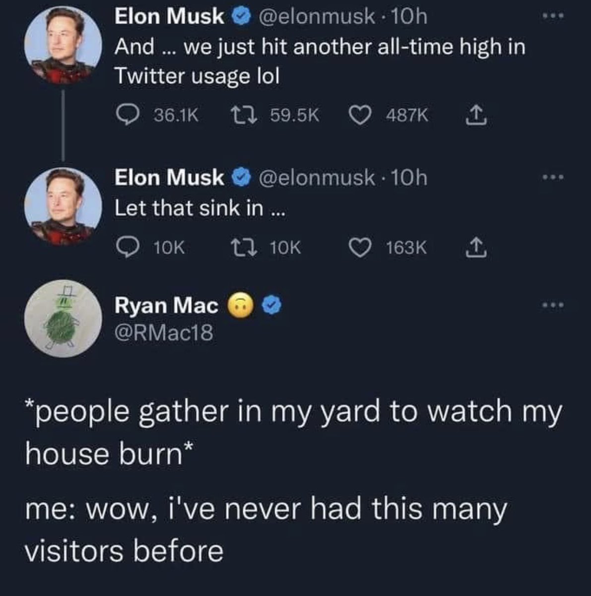 #TwitterSpaceDown #MuskMeltdown