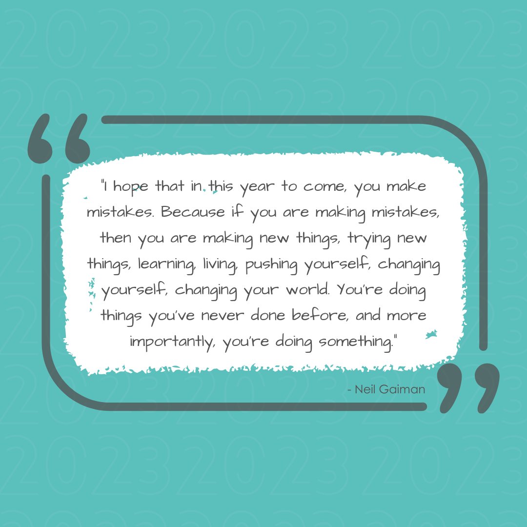 MaggieStrong's tweet photo. I hope you make mistakes in 2023. https://t.co/lQDhwM1rEw