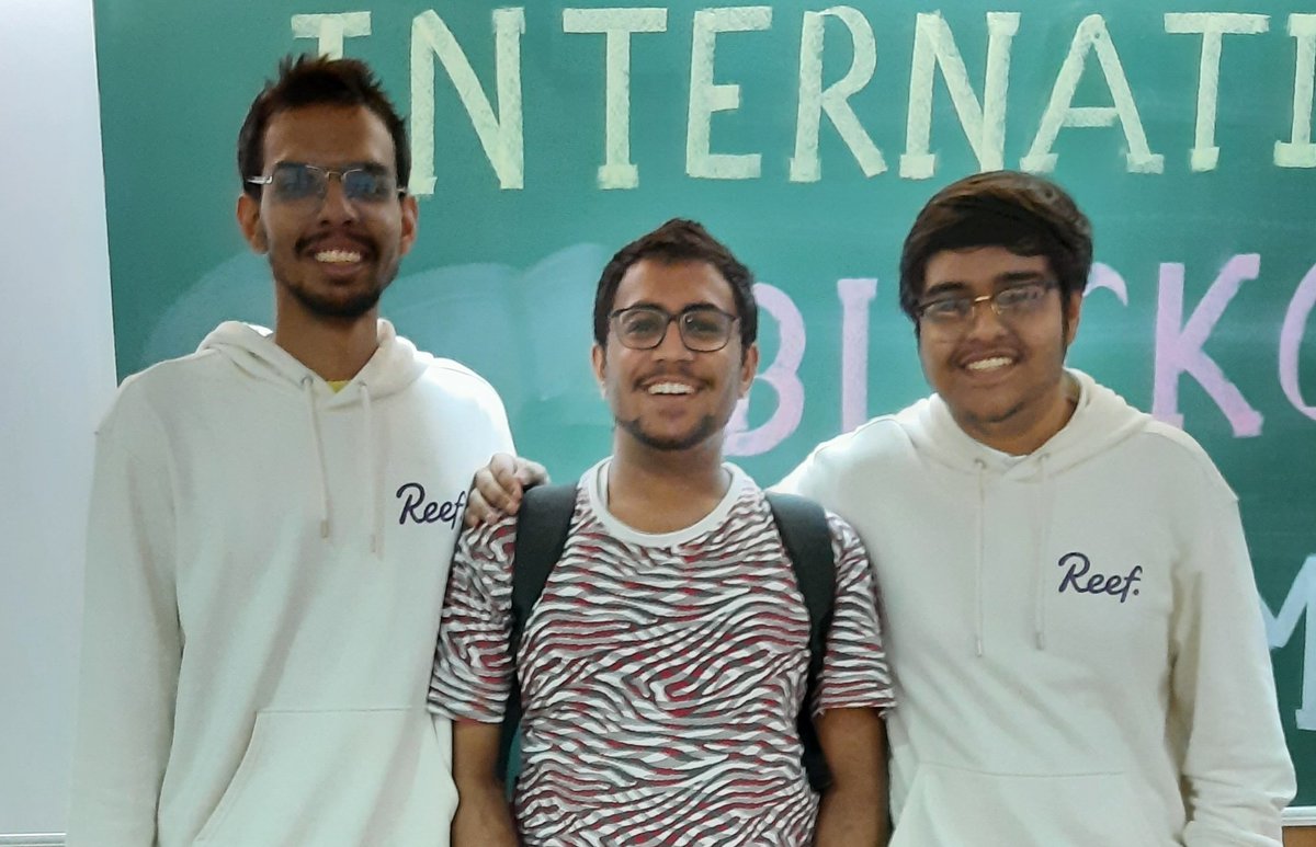 bhavesh_tanan's tweet photo. Started my Blockchain journey with this fantastic event, International Blockchain Summit at @iitbombay
@Techfest_IITB
Thanks to @boidushya, @cheetoda0x and @Reef_Chain.
#ReefWeb3Days https://t.co/KOCh4McDaI
