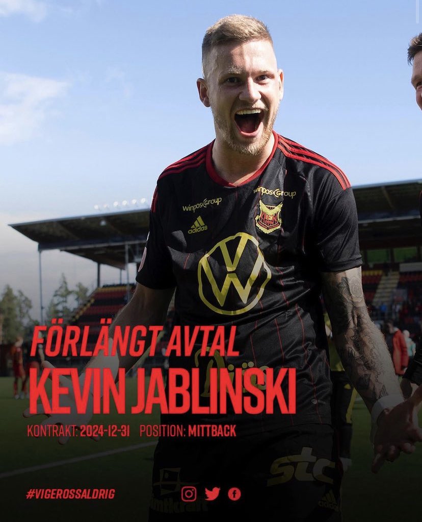 KevinJablinski's tweet photo. Två nya år i Sveriges beste klubb❤️🖤 https://t.co/37PNrz1boH