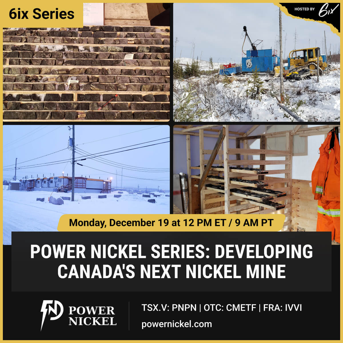 PowerMetallic's tweet photo. After the weekend, watch the latest episode of our monthly live series before the year ends! Join our team to hear what we've been working on and what comes next.
Register here and take part in the live Q&A: https://t.co/RVQQAl18Gr
$PNPN.V $CMETF #IVVI https://t.co/biPHv5JwzE