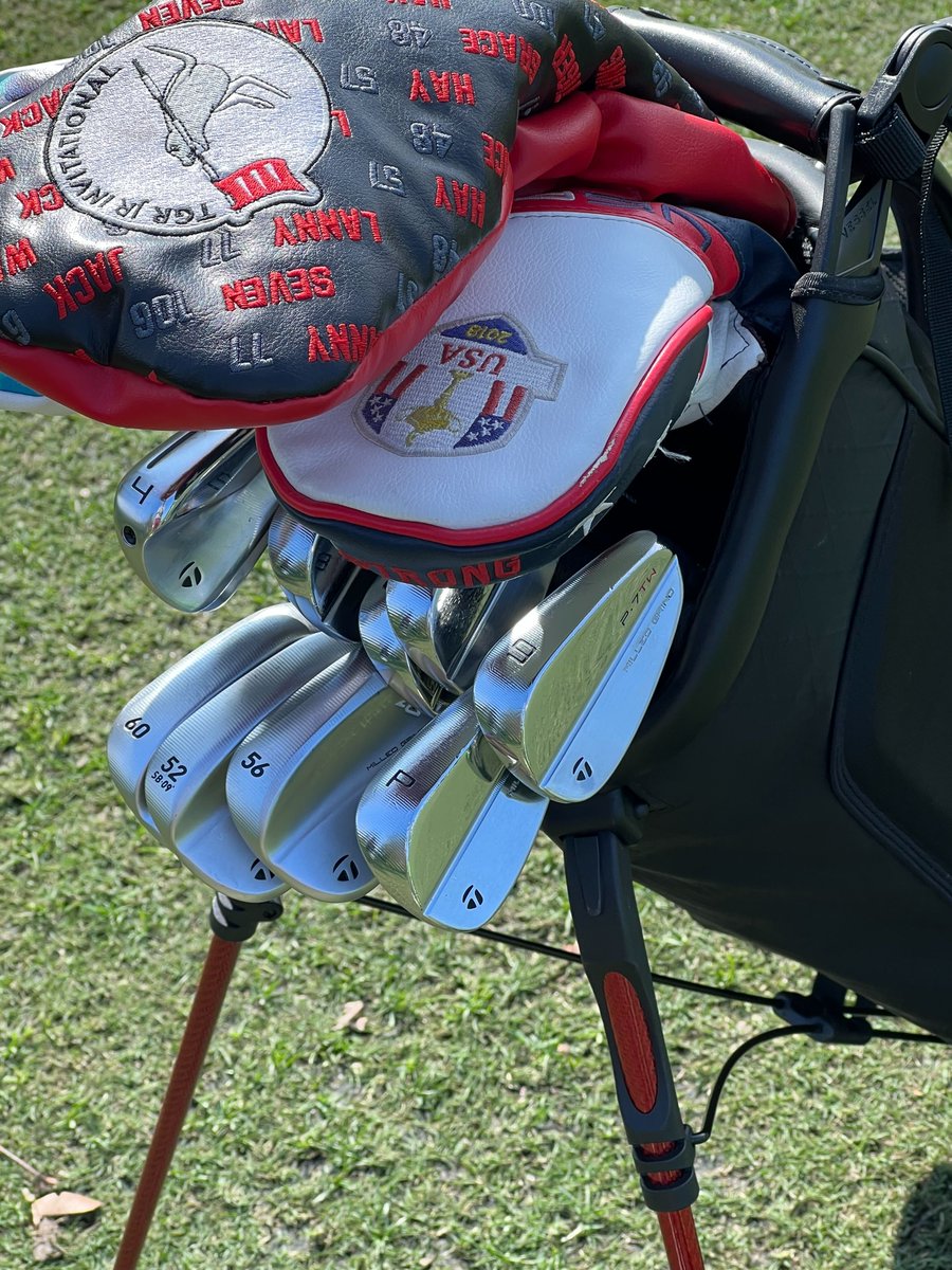 A close look at Charlie Woods' weapons. 👀

(📸: <a href="/LukeKerrDineen/">LKD</a>)