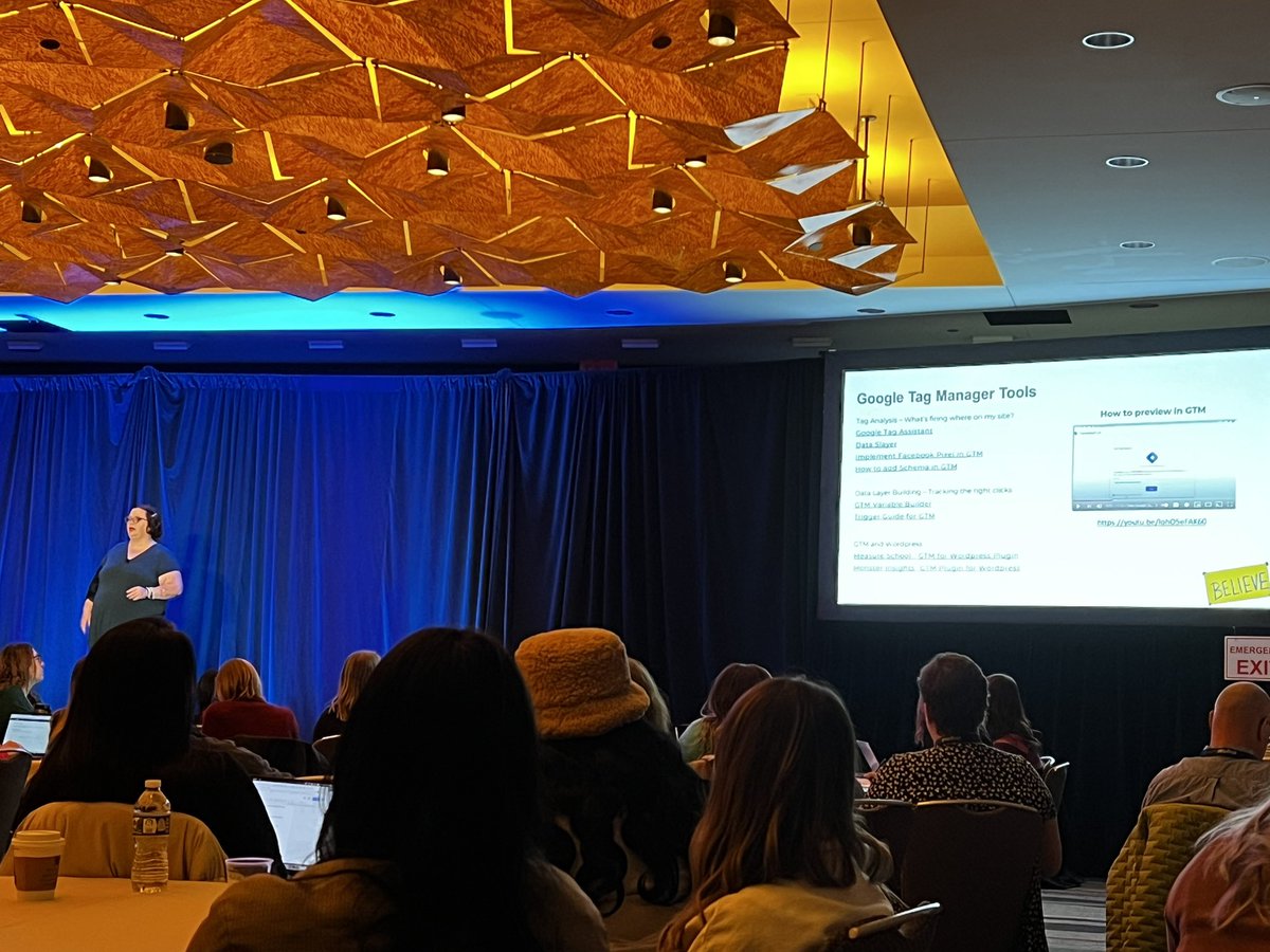 erics_content's tweet photo. Nice to see that the headaches I have with GA4 are universal headaches while listening to @cdawg2610 at #DSCHi https://t.co/WGxn3a0oBI