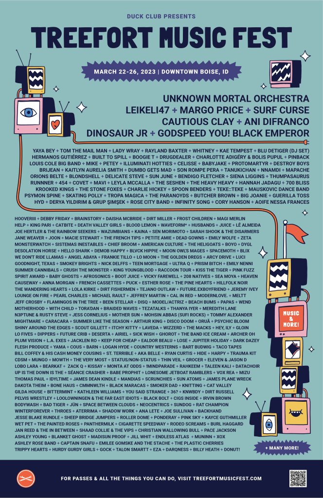 👀Over 500 bands at <a href="/treefortfest/">Treefort Music Fest</a> in Downtown Boise, Idaho. You can purchase tix for the festival's 11th annual festival now 👉 buff.ly/3uUSPht