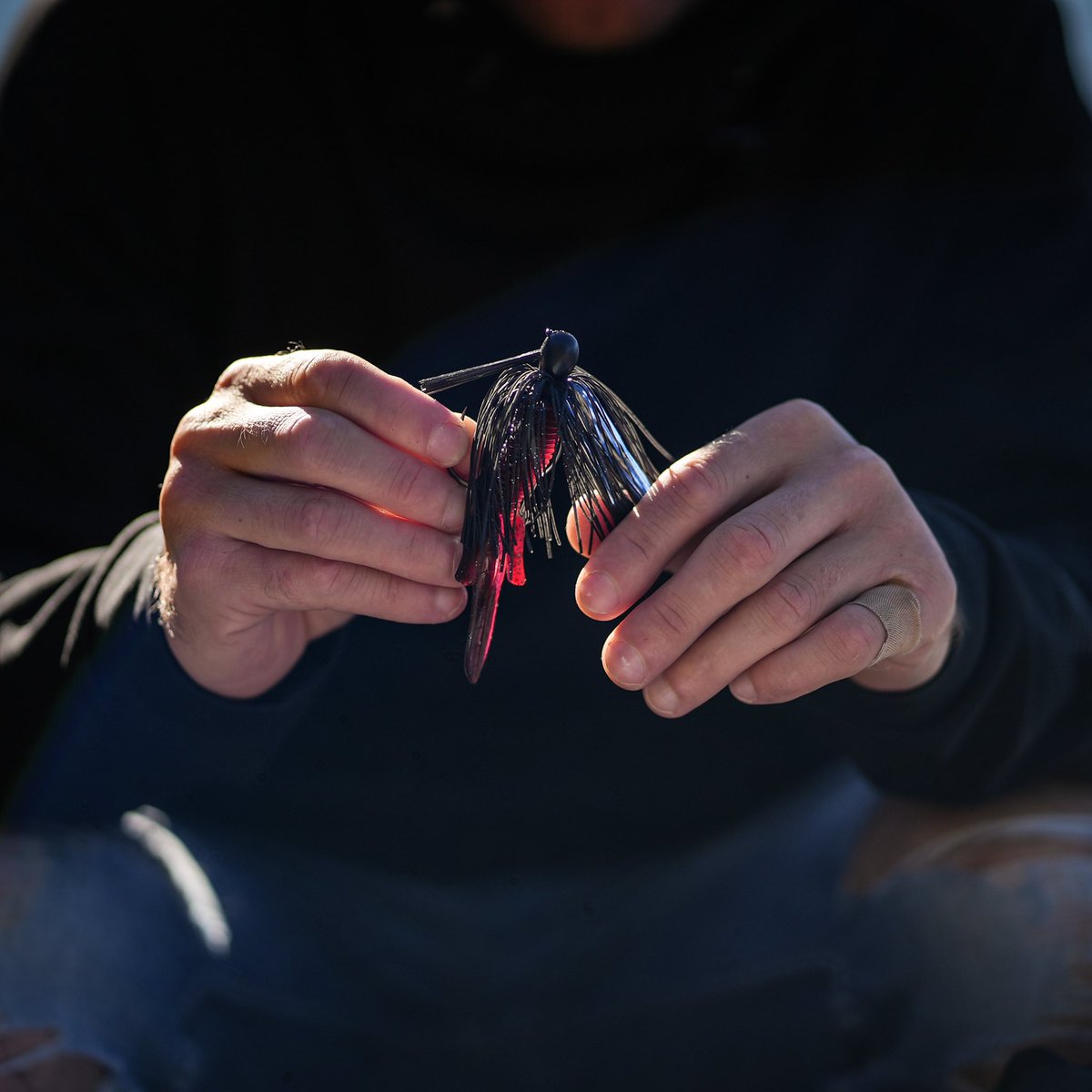 The Mini Flip is a compact flipping jig. It’s the perfect size for flipping around in these tougher fishing months, and getting those big lethargic bass to bite! 🎣 #flippingfriday #missilejigs #jigfishing #winterbassfishing