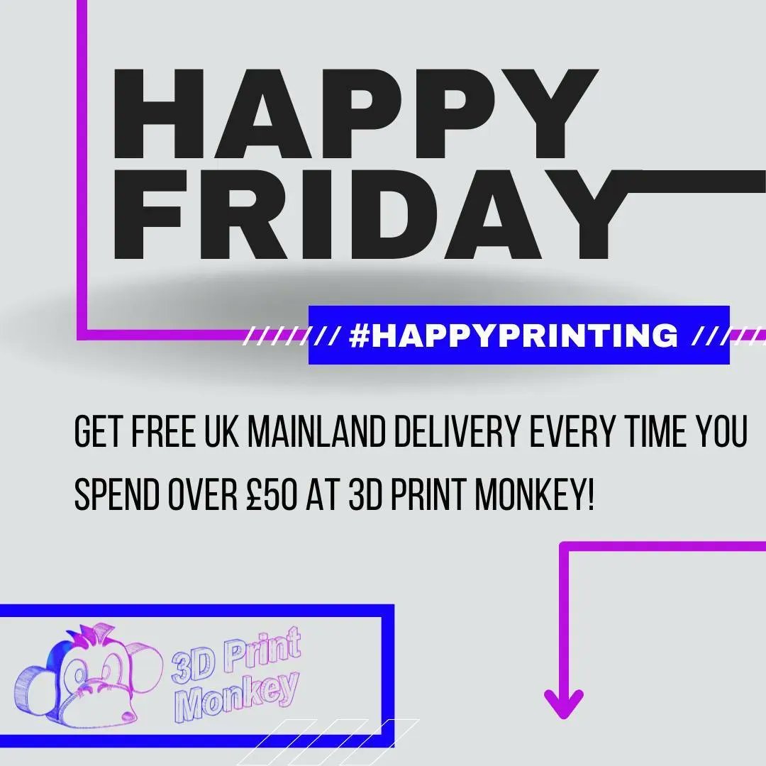 3d_monkey's tweet photo. Hold up! Did someone say free delivery? π’π¦ Nowβs the time to get stocked up on all your 3D printing accessories! π
https://t.co/ctZkXw6XTg
#3dprinting #3dprinter #3dprintmonkey #freedelivery #happyfriday #stockup https://t.co/PfJ8vp2yEM