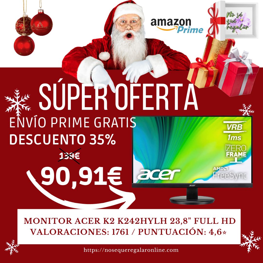 Anarodr82283414's tweet image. LINK 👉 amzn.to/3FYShgT
#monitoracer #OfertasAmazon #acerk2 #regalosnavidad2022