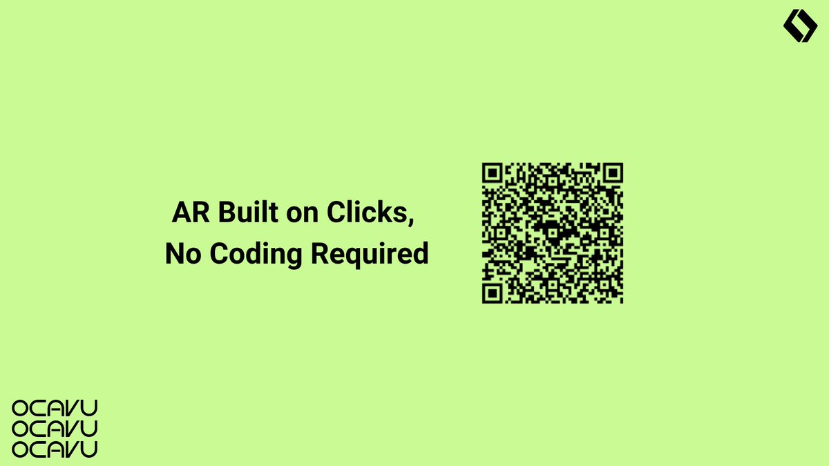 Check out how easy AR (build on clicks, no coding required) can deploy in your space. Mobile experience click here: ow.ly/ozEp50LT8WZ

#Ocavu #ar #augmentedreality #clicksnotcode #arsolutions #ardemo #augmentedrealitydemo #augmentedrealityexperience #web3 #web3tools #xr #vr