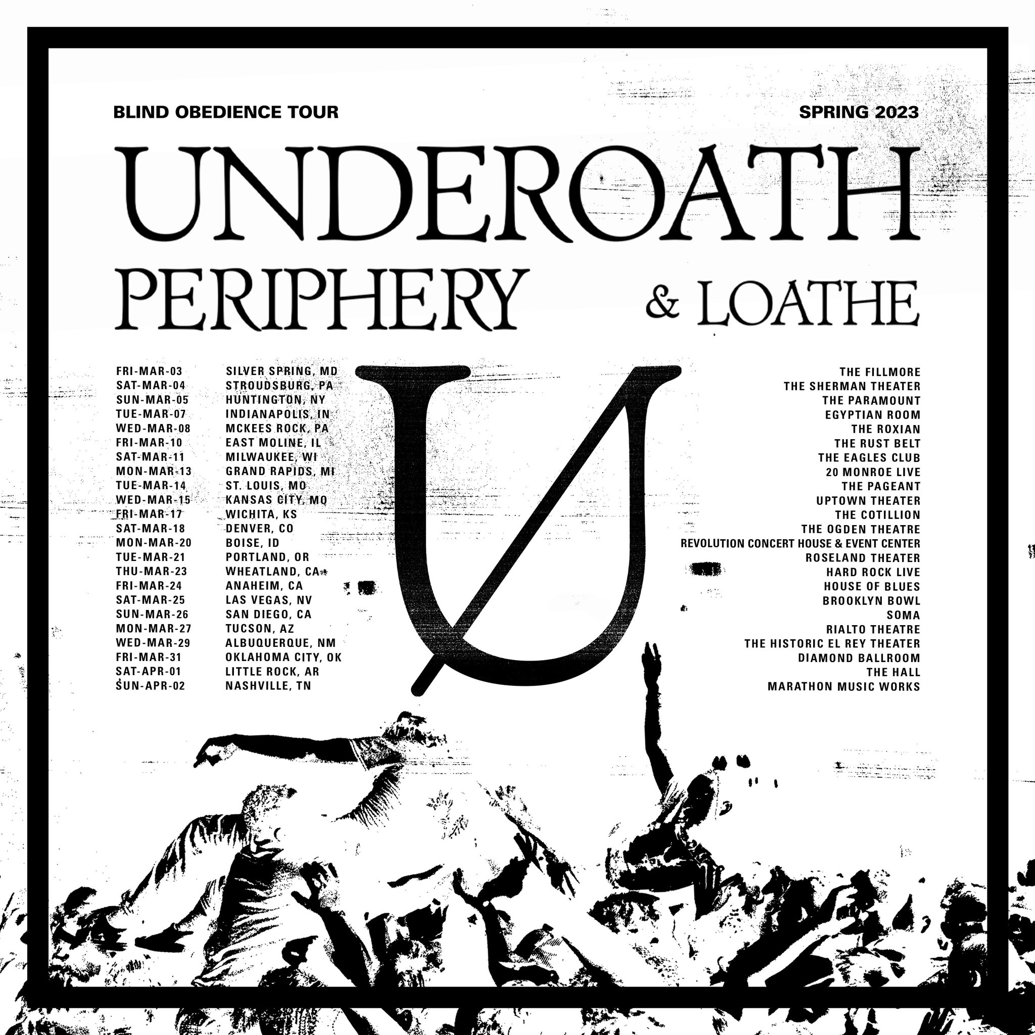 Underoath On Twitter VIP And General Tickets For The Blind Obedience