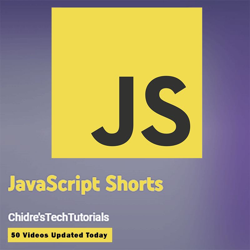 ManjunathChidre's tweet image. Let's learn JavaScript by spending one minute every day. bit.ly/3CUW79v
#javascriptshorts #javascriptshortvideo #javascript #js #webdesign #webdevelopment #websitedesign #programming #coding #webdev #webdeveloper #webdesinger #programmer #coder #chidrestechtutorials