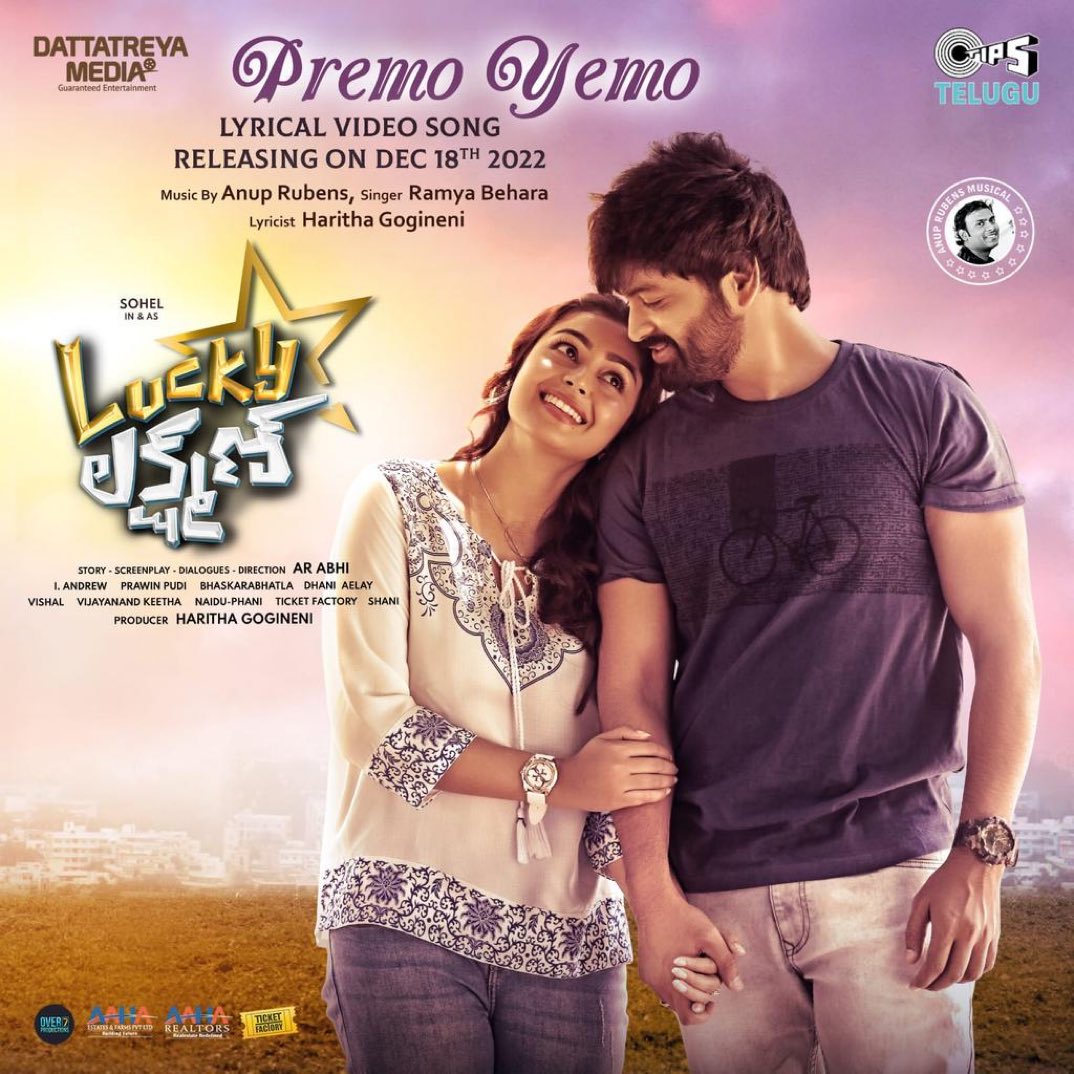 arunkrmr's tweet photo. The 4th Single & the Soothing #PremoYemo Song from #LuckyLakshman will be out on 18th December✨️❤️
Stay tuned ⏳️
🎧 @anuprubens
🎤 @iamRamyaBehara
✍️ @GogineniHaritha
#LL
@RyanSohel #ARABHI @Mokksha06 @DattatreyaMedia @iandrewdop @tipsmusicsouth https://t.co/HUF5XqnaLq