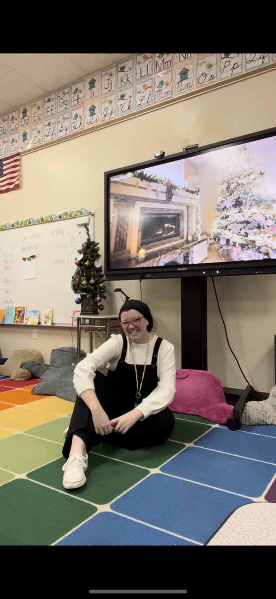 Carpet time and Christmas Trees <a href="/dishmanmcginnis/">@dishmanmcginnis</a> elementary today!