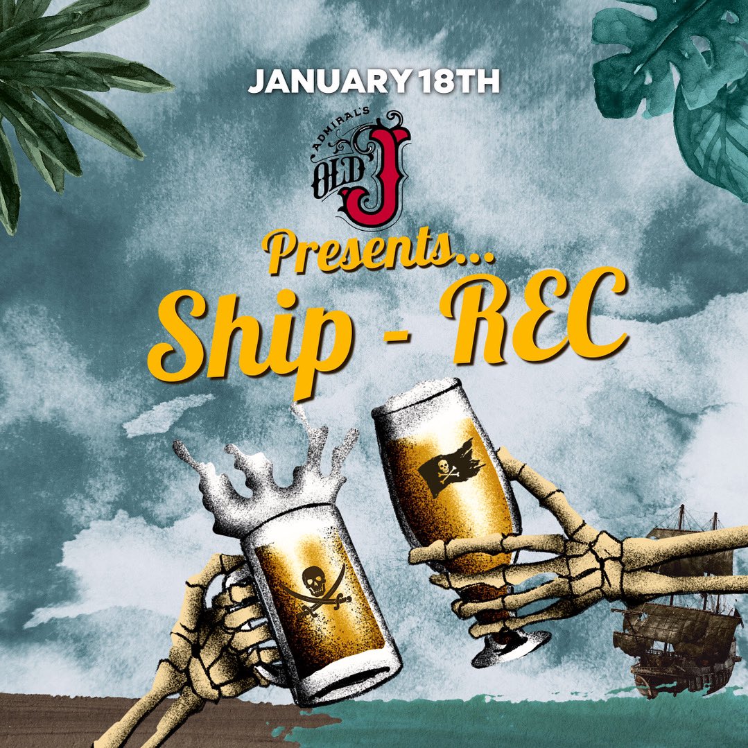 Arghhh! Ship-Rec is here! 🏴‍☠️ 
After two of the most successful Rec Nights ever, we've decided to set sail and throw a massive pirate party for you! 
🗓️ Wednesday 18.01.23
⏰ 20.00 - 03.00
📍 Atmosphere
Oh and did we forget, a free cocktail for the first 100 through the door! 🍹