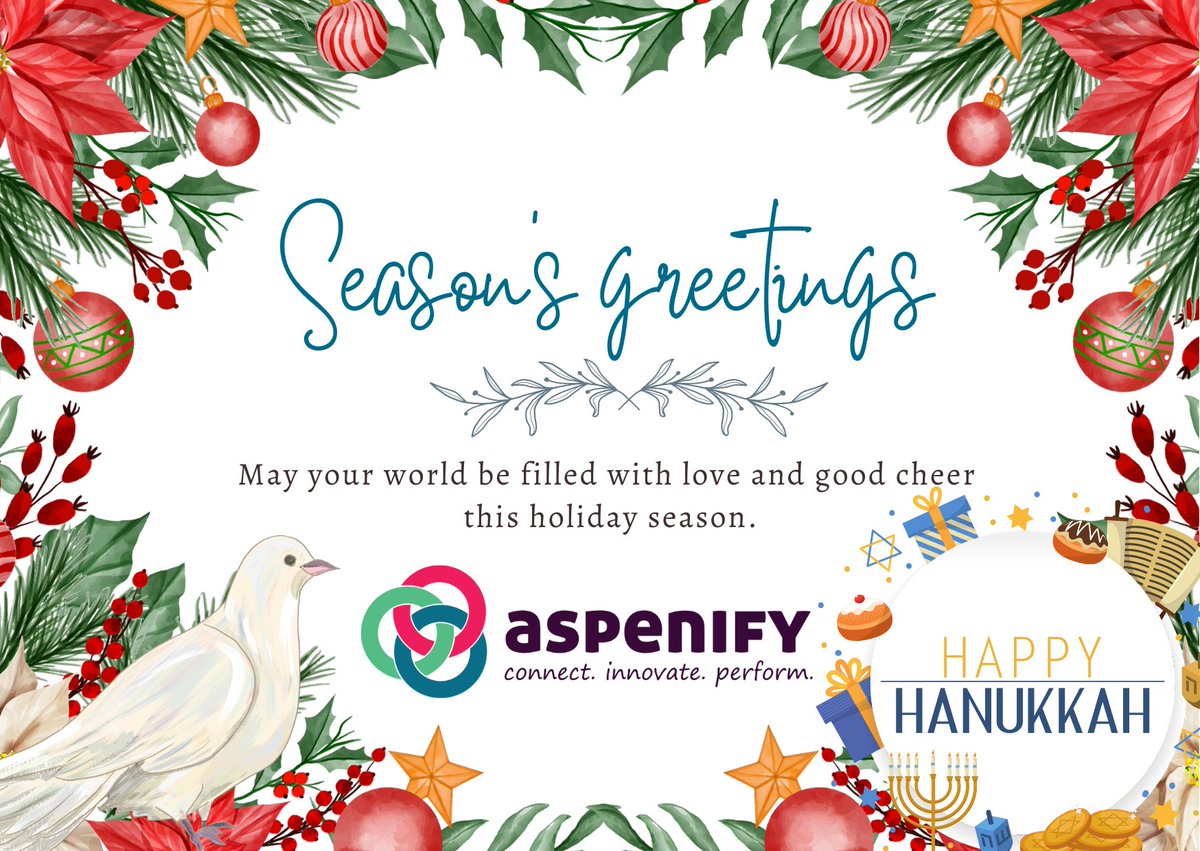 AspenifyInc's tweet photo. May this season be full of joy and laughter.  
All the best for 2023. https://t.co/JssIwh8UFR