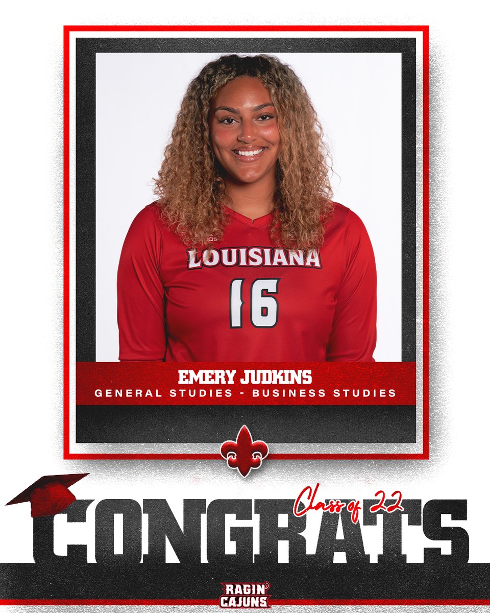 RaginCajunsVB's tweet photo. Celebrated on the court. Now it's time for the ๐๐๐ต๐ช๐ฎ๐ข๐ต๐ฆ ๐ค๐ฆ๐ญ๐ฆ๐ฃ๐ณ๐ข๐ต๐ช๐ฐ๐ฏ โผ๏ธ
๐ค๐ Congratulations to our Class of 2022 fall term #RaginGrad, ๐๐ฆ๐๐ซ๐ฒ ๐๐ฎ๐๐ค๐ข๐ง๐ฌ!
#GeauxCajuns โ๏ธ https://t.co/YLT9Icc9Gt