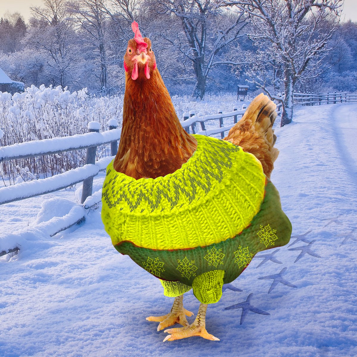 ChknNot's tweet photo. Don't forget to bundle up cause it's #NationalUglySweaterDay ❄️ https://t.co/EjDavbSLw2