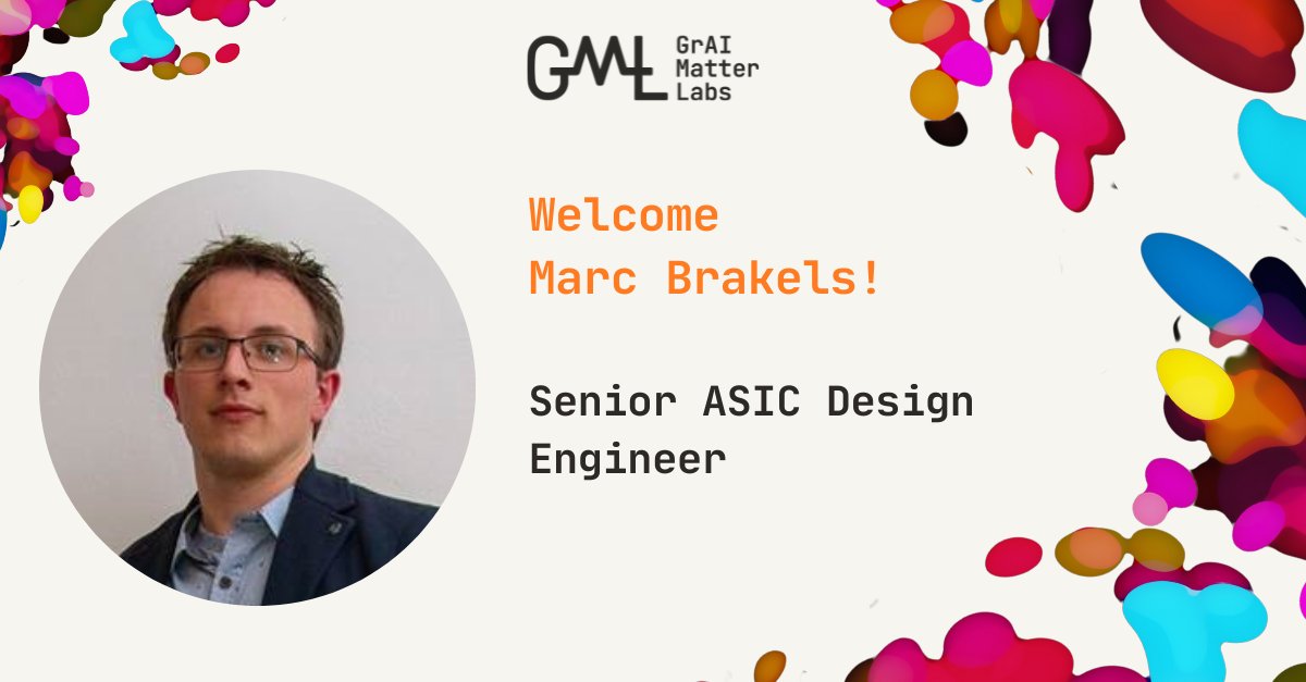 We welcome Marc Brakels as a Senior ASIC Design #Engineer at GML!
Before, Marc worked at Topic Embedded Systems and Sondrel.
In his spare time, he likes to go swimming or free diving. Marc also likes photography, gaming or playing around with electronics.

graimatterlabs.ai/careers