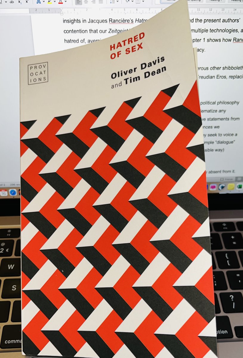 Today I reviewed @oliver_j_davis and Tim Dean's extraordinary Hatred of Sex for @FrenchStudies. Wonderful to end the academic year on a radical note.