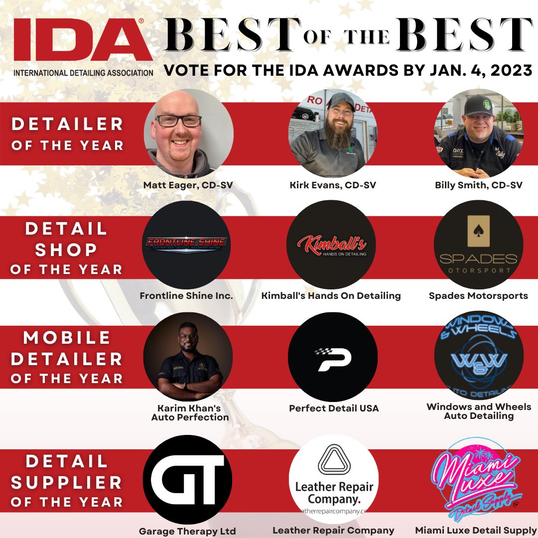 Voting is now open for the IDA Awards! Open to IDA members &amp; non-members. Only 1 vote per category, per person. Vote here: the-ida.com/IDA_Awards

Voting closes @ 12pm CST on Jan. 4, 2023. Winners TBA at the IDA Annual Business Meeting &amp; Awards Presentation @ MTE Orlando 2023.