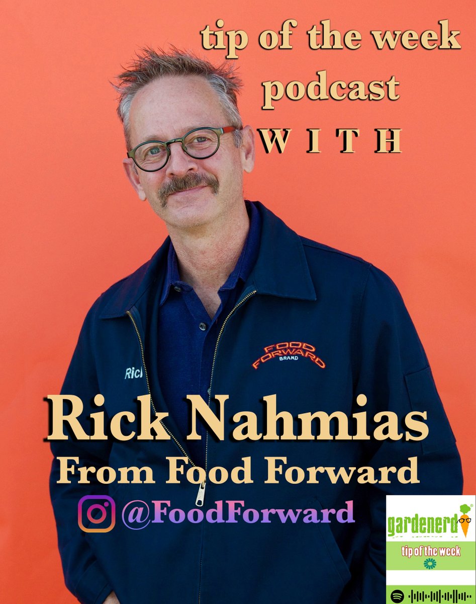 gardenerd1's tweet photo. 🚨New Podcast Alert🚨 This week on the pod we welcome Rick Nahmias, the founder and CEO of Food Forward!! Listen to Christy’s conversation with Rick on the Gardenerd blog or anywhere podcasts are found!
#foodforward #foodjustice #gardening #growyourownfood
https://t.co/UMPiIKSzKk https://t.co/BnM959FCOk