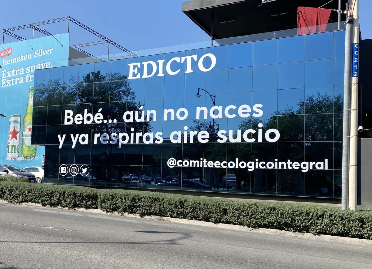 PabloMontanoB's tweet photo. Las mamás son el verdadero punk.
El @CEcologicoI, colectivo conformado por madres, mandó este mega-mensaje sobre los impactos del aire veneno en Monterrey.
Cualquiera que esté esperando un bebé en esa ciudad (y muchas otras de Mx) tiene razón de estar preocupadx. https://t.co/vPEwnE3zsd