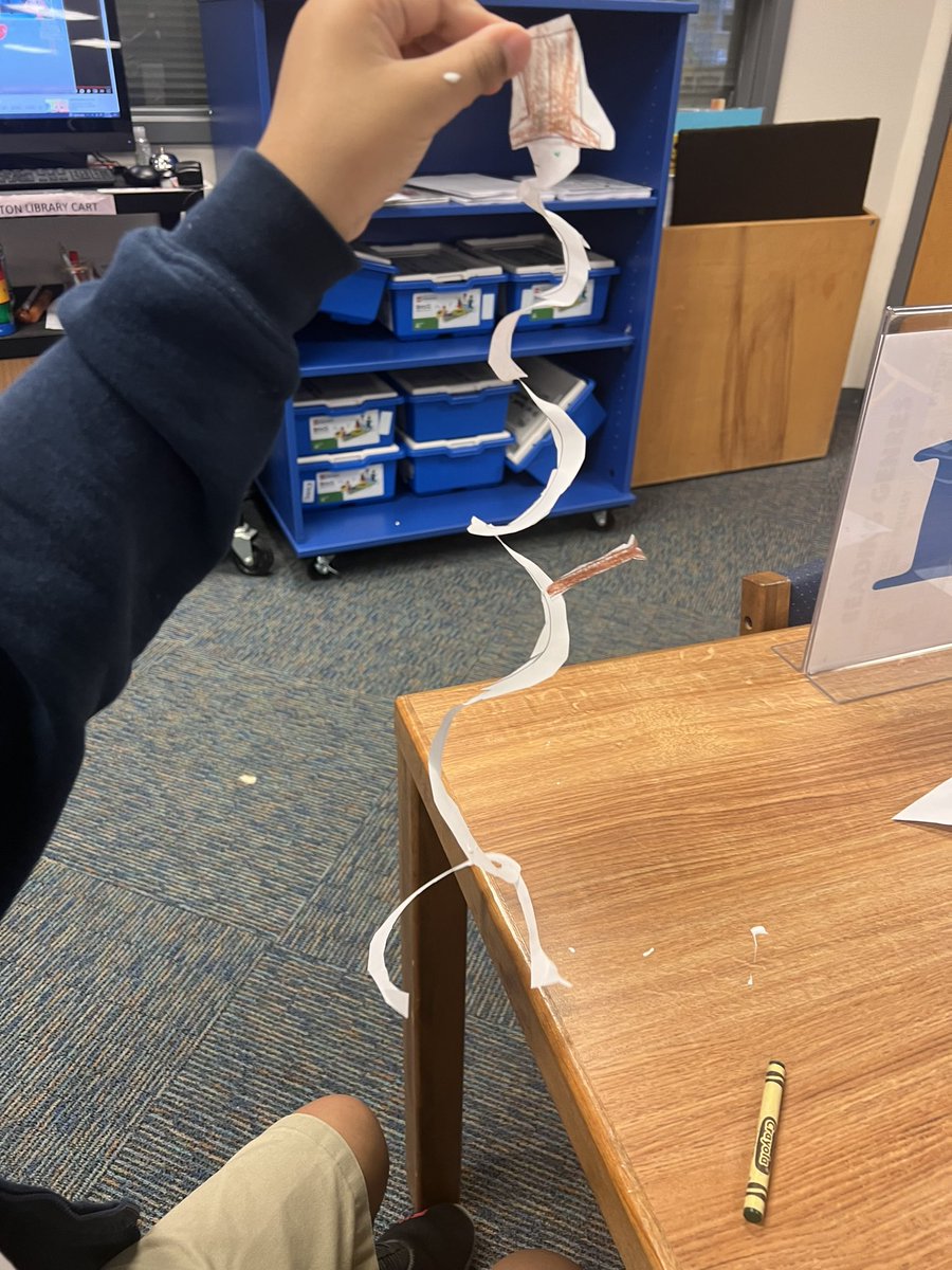 Learning how snow ❄️ is formed and making a swirly ⛄️ snowman.