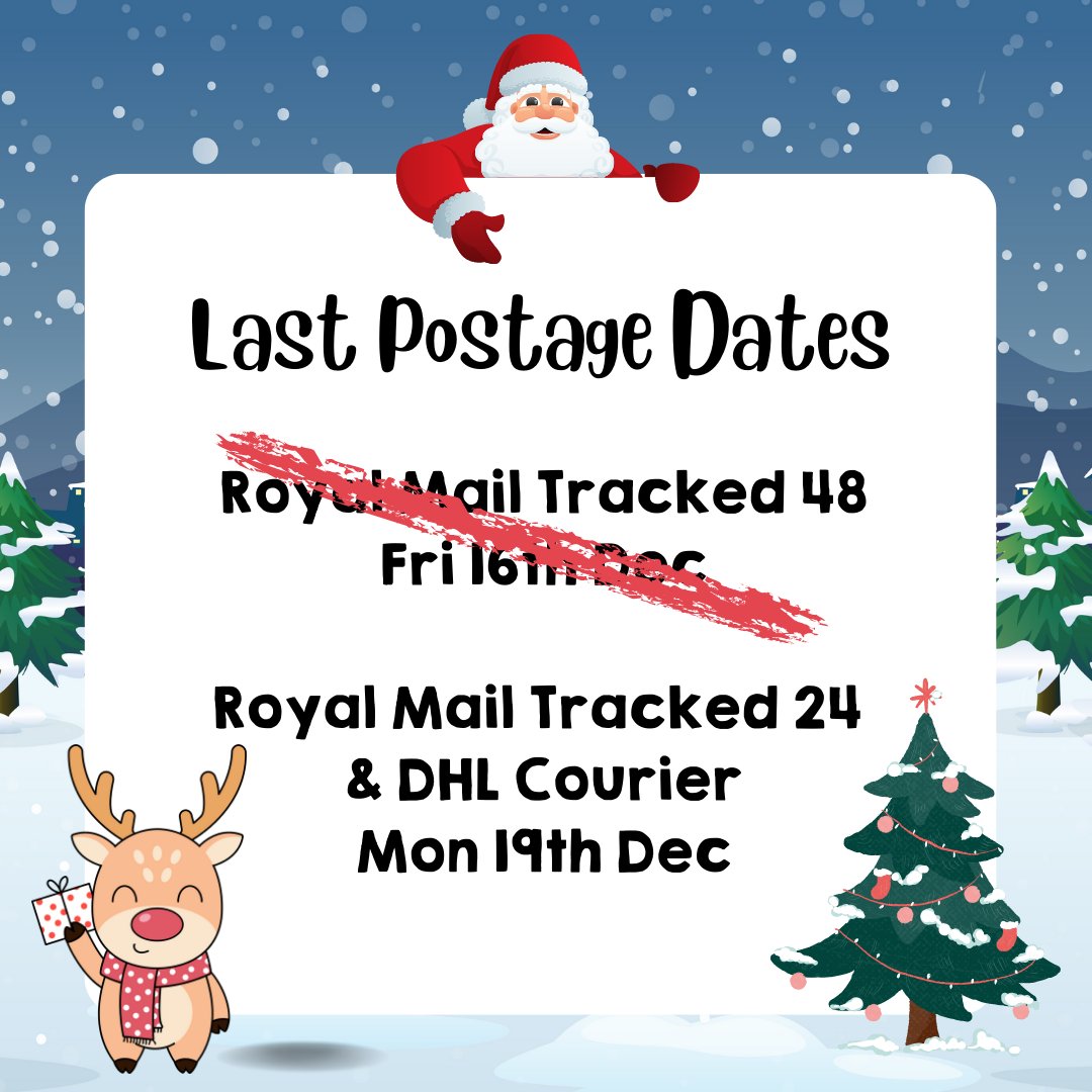 Last Postage Updates: Royal Mail Tracked 48 is no longer guaranteed to arrive by Christmas! 🎄 You can still order from us this weekend HOWEVER make sure you choose Tracked 24 or DHL Courier (we recommended DHL!) 🎅 Shop our 30% off sale here! 🙌>> livespiffy.co.uk/collections/ou…