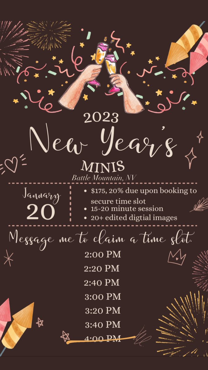 2023 New Years minis! 🎇📸
