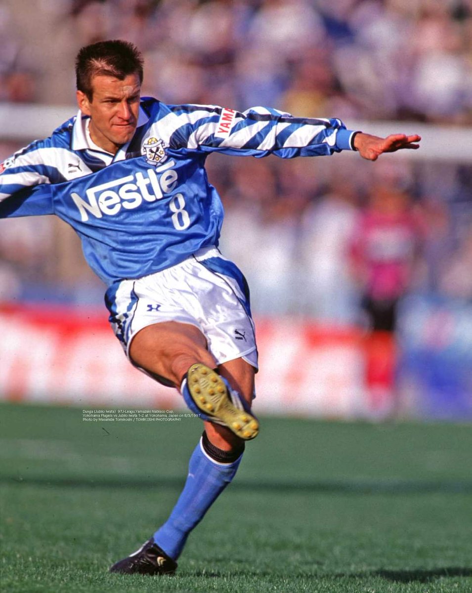 Number 64 in The 100 Greatest Football Shirt Templates countdown will be with you soon, but meantime, here's another great example of number 65 - this time worn by Dunga of Jubilo Iwata in the J-League. Thanks to Lucas Silveira Santos on Facebook for the info on that one!