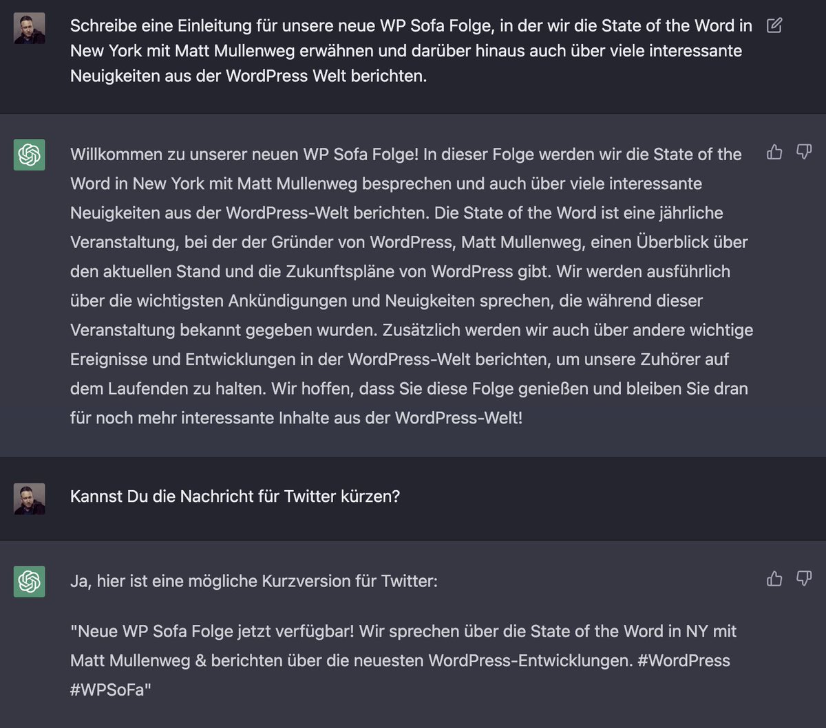 SvenWagener's tweet image. Leude, Leude! Ich bin echt schwer beeindruckt!

#ChatGPT