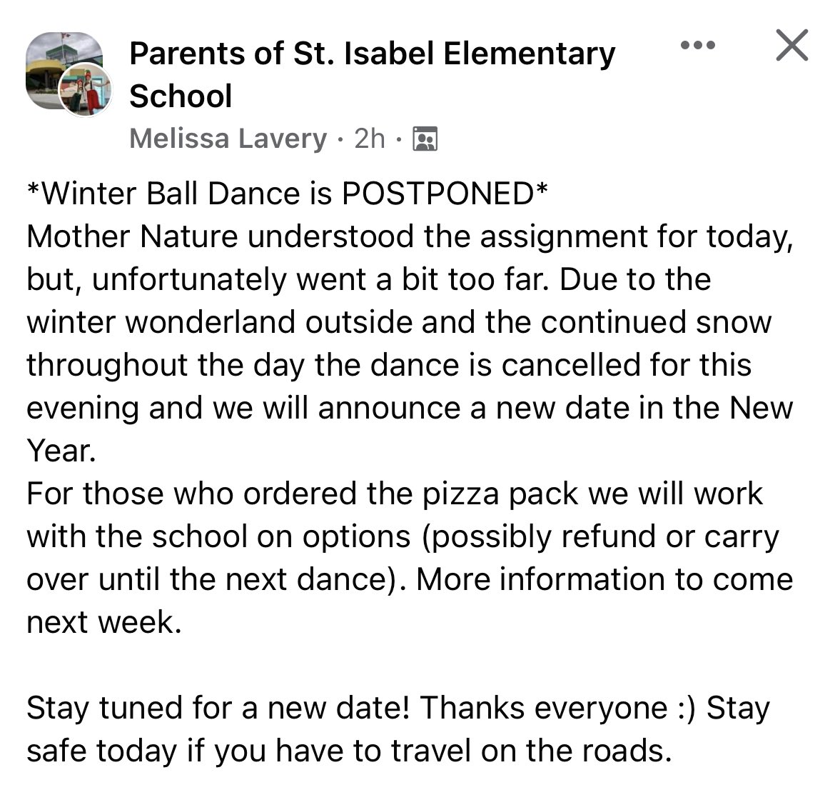 ATTN: tonight’s Winter Ball CANCELLED <a href="/StIsabelOCSB/">St. Isabel Catholic Elementary School</a> <a href="/BoulosHala/">Hala Boulos</a> <a href="/kinderpines/">The Pines/ Les épinettes</a> <a href="/birch_kinders/">The Birches / Les Bouleaux 🤍</a> <a href="/MrJDBerthelot/">J.D. Berthelot</a> <a href="/mme_ingrid/">Mme Ingrid</a> <a href="/BrennenLisa/">lisa brennen</a> <a href="/spearinocsb/">Spearin Grade 3</a> <a href="/UlanaLeduc/">Ms.L</a> <a href="/MsRyan6/">Mrs. Ryan</a> <a href="/ostrom_ms/">Ashley Ostrom</a> <a href="/VSchock/">Valerie Schock</a> <a href="/ocsb_JPear/">JPearen (she/her)</a> <a href="/lavery_melissa/">Melissa Lavery</a> <a href="/lavieenfuchsia/">Michelle Hughes</a>