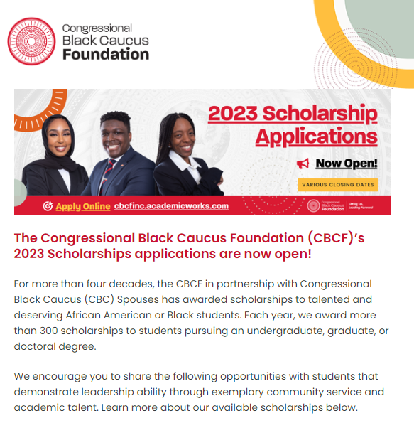 MarauderCCED's tweet photo. For more information regarding scholarship qualifications and application closing dates, please visit https://t.co/hL9WsAoxSa or email us at scholarships@cbcfinc.org. @dangelotaylor @DOSatCSU @CSULife1887 @MPrelaw @GO_MARAUDERS @CentralHonors https://t.co/VJF9nU9JqV