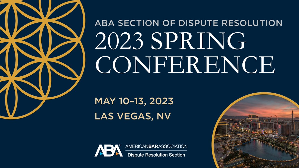 ABA_DR's tweet photo. Registration is now OPEN for the 25th Annual Spring Conference! https://t.co/3EBwkQDsPZ
This year's conference will be held in-person in Las Vegas, NV from May 10-13.
Register here: https://t.co/3EBwkQDsPZ #ABA_SpringDR23 https://t.co/DCkUFRZK6I