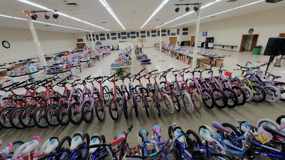 Thanks to the Volunteers who helped set up for tomorrow's Toy for Tots distribution for Lee Co. Iowa and Clark Co. Missouri.  Christmas for 900 area kids.