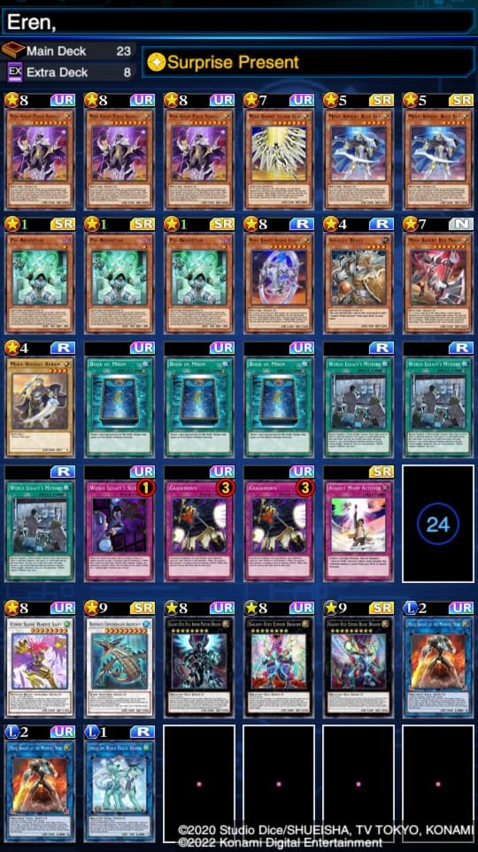 AU Weekly #53 Champion 🏆 

R1-DM 2-1
R2-PK 2-1
R3-Infernoids 2-1
R4-PK 2-0
T8- Burning Abyss 2-0
Semifinal Mekk-Knight  2-1
Grandfinals Infernoids 2-0