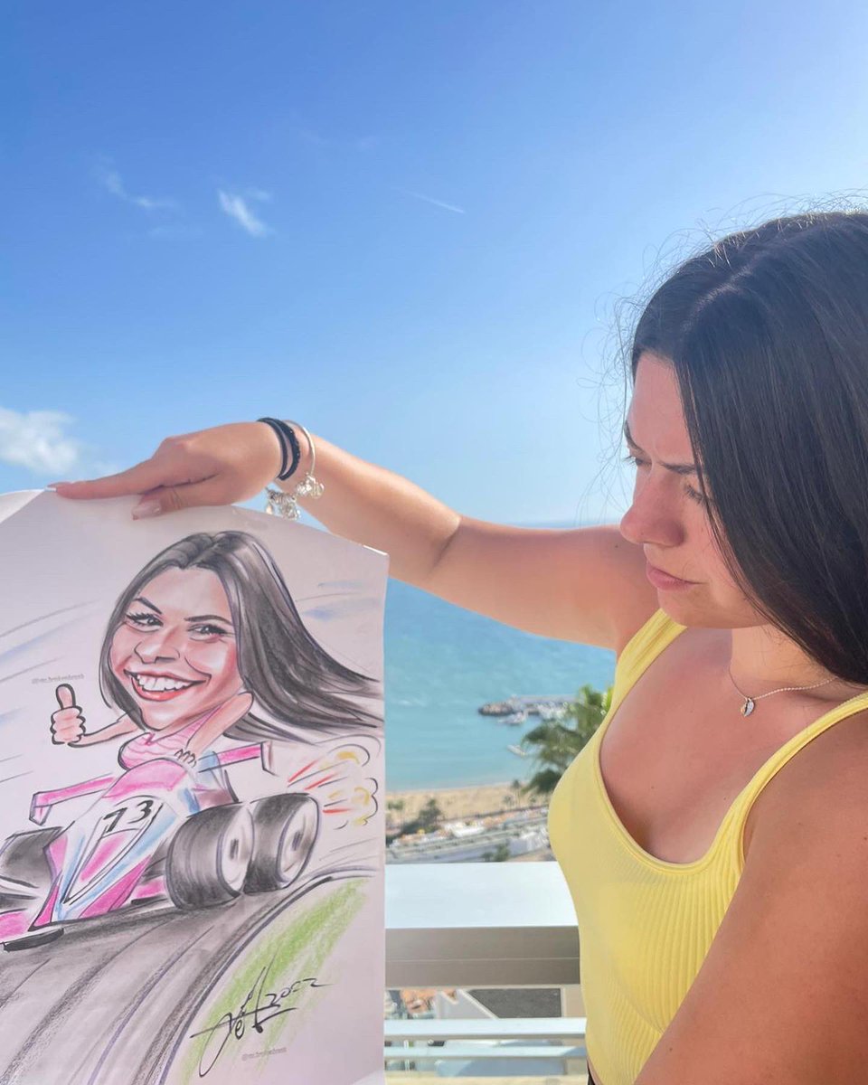 After a warm 2 weeks in Puerto Rico, we are back to the freezing cold 🥶
Had a lovely break away &amp; i met so many people interested in my motorsport story.

Just wanted to give a shout-out to <a href="/Broken/">i am</a> 
for this funny piece of art he made while i was on holiday. How cool 😍 
#KCR
