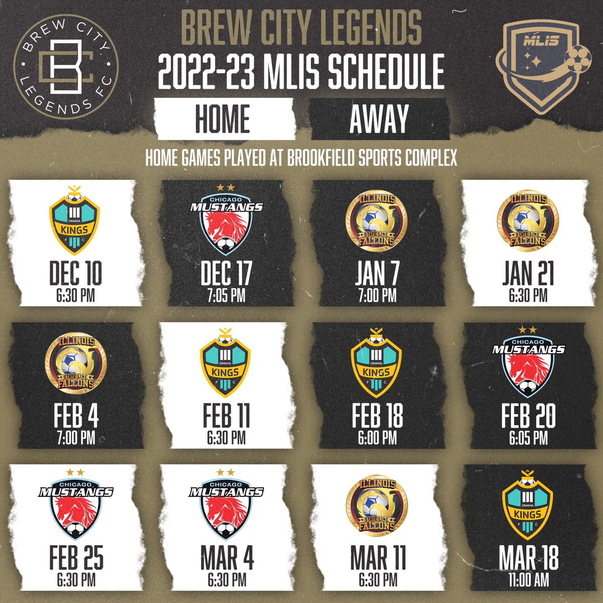 Divisional Schedule Release👀😎
<a href="/omahakingsfc/">Omaha Kings FC</a> 
<a href="/chicagomustangs/">Chicago Mustangs</a> 
@slfalcons
<a href="/mlispro/">MLIS</a>