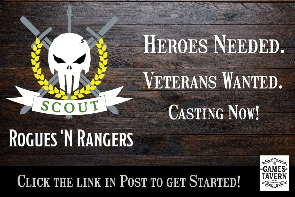 We are looking for a few good #veterans who love #dnd
for @roguesnrangers streaming on <a href="/thegamestavern/">TheGamesTavern™️</a> 

All services welcome - We all bleed red! 

Start with the consideration doc here: buff.ly/3tBrYDY

#ttrpg #twitch #youtube #actualplay