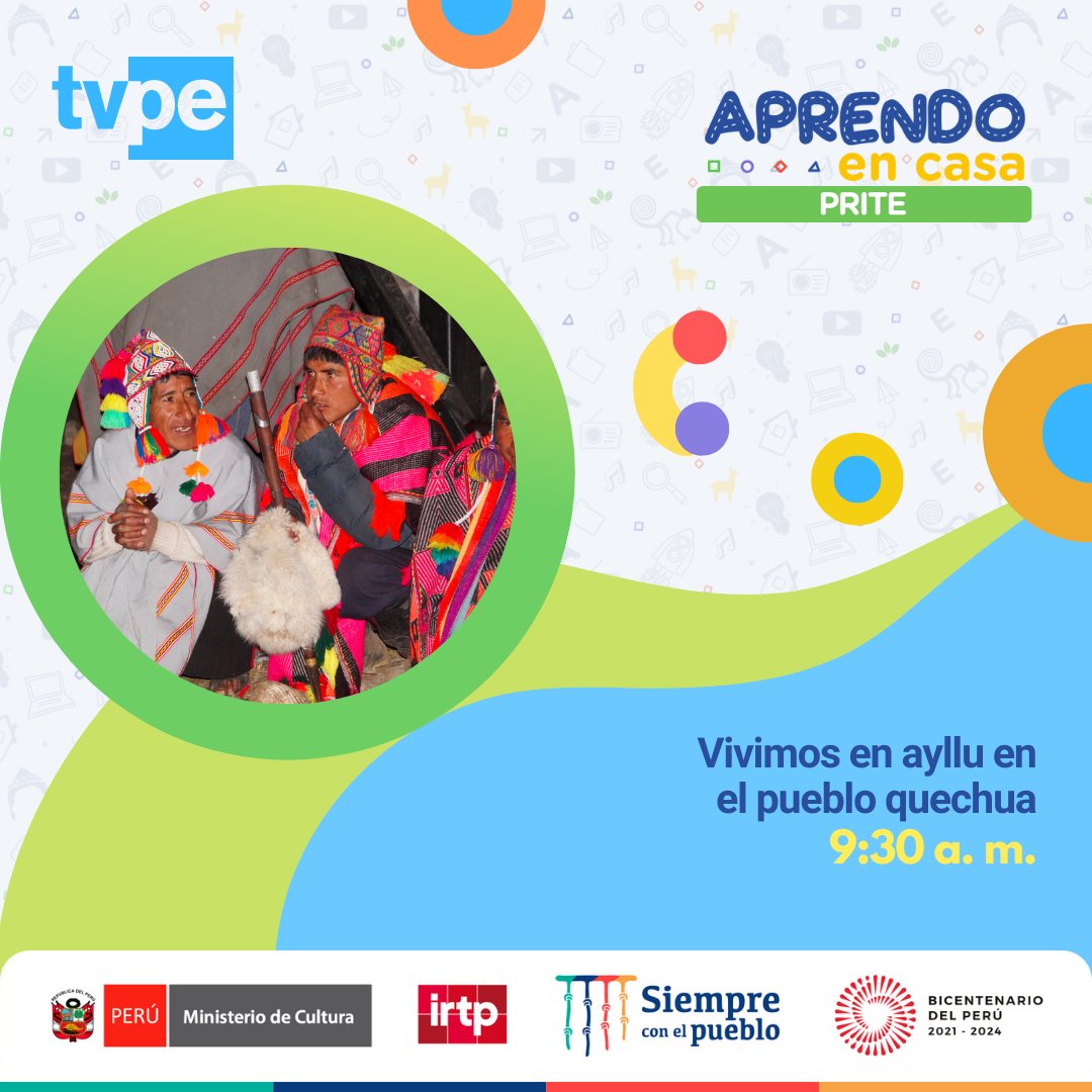 tvperupe's tweet photo. Comenzamos la mañana con las amenas clases de #AprendoEnCasa. 😃
Presta atención a los temas que trataremos hoy. ⬇️
#LaSeñalQueNosUne https://t.co/O8PChRnXhT