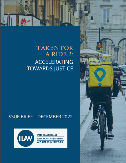 En @ILAW_Network estamos estrenando 'Taken For a Ride 2', versión actualizada d nuestra publicación sobre jurisprudencia internacional d #TrabajoenPlataformasDigitales, con sentencias y reformas legislativas desde marzo/21  ilawnetwork.com/wp-content/upl… En 2023 estará en español