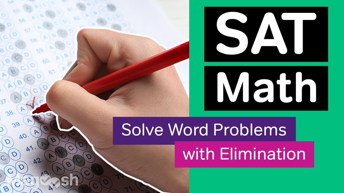Want to solve word problems more quickly? In this video, you'll learn how to use the process of elimination to save time--and effort--on the #SAT math section!
bit.ly/3UB281E