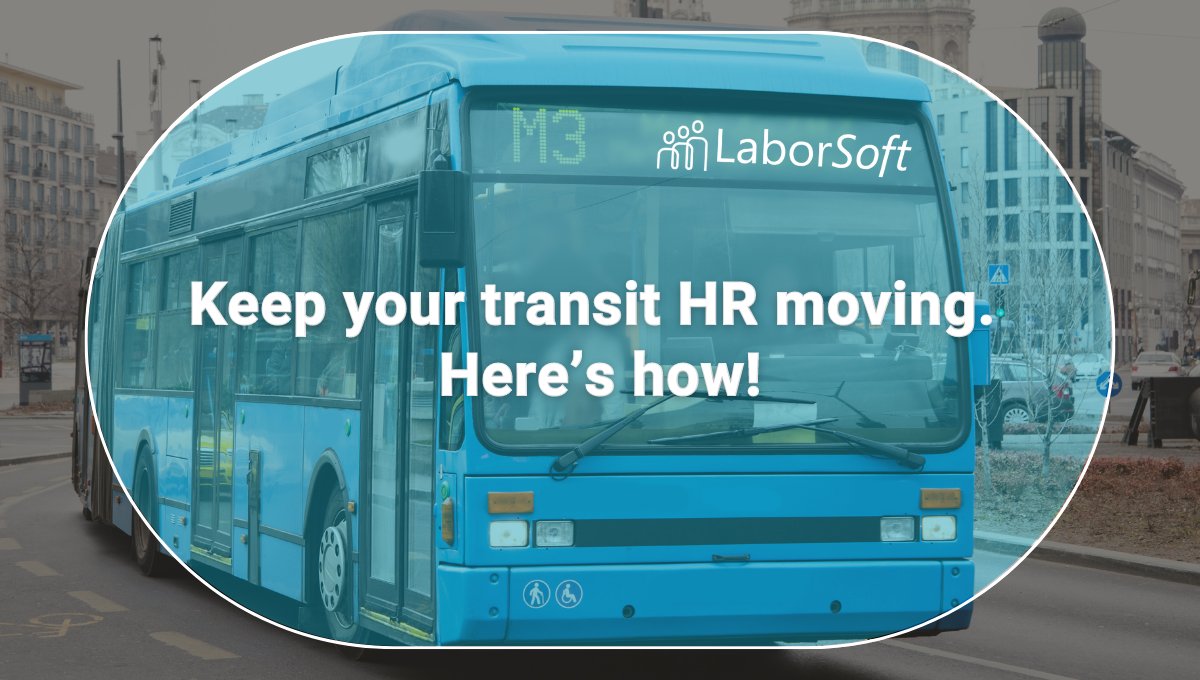 laborsoft's tweet image. Avoid disruptions in transit departments. Leverage LaborSoft to conduct mission-critical HR for transit employees. Learn more here! hubs.ly/Q01v08530

#HRProcesses #BusinessDisruptions #HRFunctions #EmployeeManagement #TransitDepartments #LaborSoft #HR
