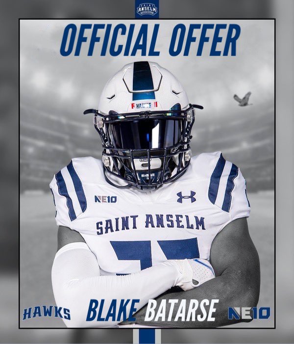 Blessed to receive an offer from Saint Anselm! Thank you <a href="/CoachJoeAdam/">𝐉𝐨𝐞 𝐀𝐝𝐚𝐦 𝐇𝐁𝐂</a> <a href="/JSoftcheck/">Jordan Softcheck</a> <a href="/STAHawks/">Saint Anselm Hawks</a>