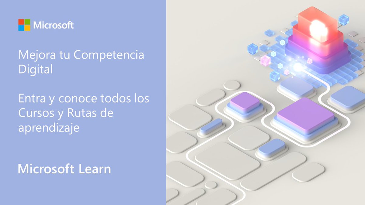 MicrosoftEduEsp's tweet photo. Descubre + de 1000 Cursos y Rutas de Aprendizaje en @MicrosoftLearn que te ayudarán a mejorar tu #CompetenciaDigital Para docentes y estudiantes.
🔗 https://t.co/fbOvqHMNR2
¿Qué necesitas?
1 Ganas 💪 
2 Iniciar sesión 👩‍💻 
3 Aprender y disfrutar 🎓 
#MicrosoftEDU #MIEExpert https://t.co/sji4BmTOZW
