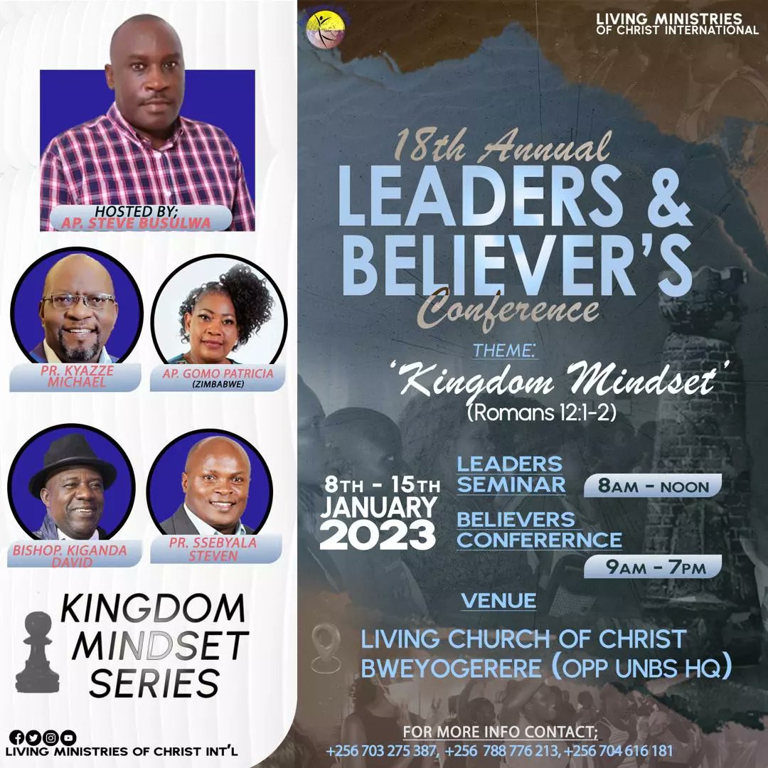 LMCI_Official's tweet photo. It's loading!!
Tell a friend. Don't Miss😇😇
#annualconference #kingdommindset
#2023calendar #ApSteve #Chosen https://t.co/EcN5IV4X1V